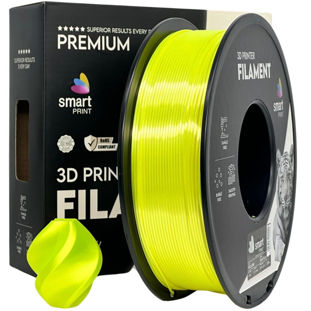 Silk PLA yellow 1 kg 3D spausdinimo filamentas