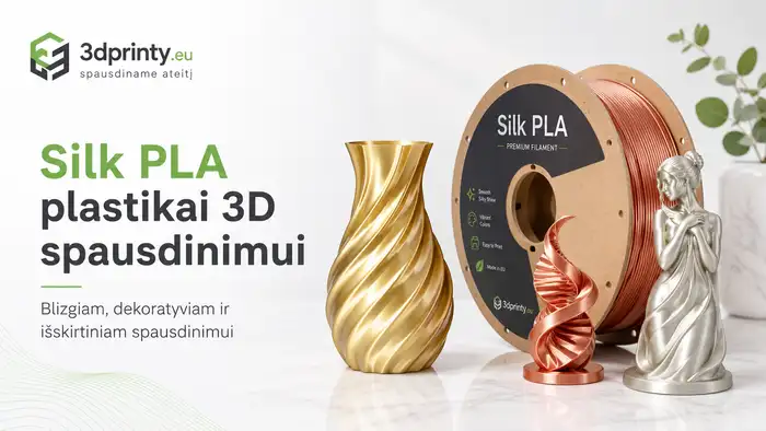 Silk PLA plastikas Telšiuose  pirkimas internetu gera kaina  Silk PLA plastikas Telšiuose Silk PLA filamentas Telšiuose Silk PLA plastik